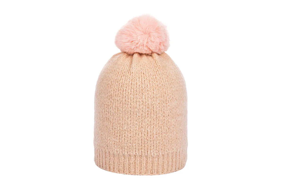 Damska czapka zimowa Alpaca - róžowa - Rozmiar uniwersalny rozmiar